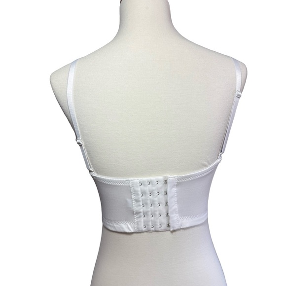 Rhinestone Pushup Bustier Sparkly Crop Top Bachelorette - Picture 5 of 10